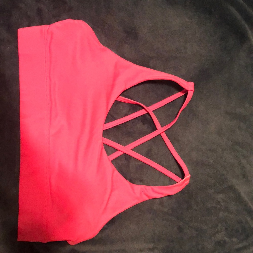 Zyia pink strappy light n tight bra